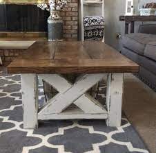 Build the farmhouse coffee table for under $40 with just a drill and a saw! Chunky Farmhouse Coffee Table Ana White