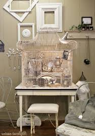 Large Bird Cage Decor Ideas Urban Farmgirl More Southern Shop Love Time Worn Interiors Bird Cage Decor Vintage Bird Cage Vintage Bird Cage Decor