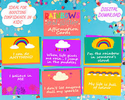 Shutterfly.com has been visited by 100k+ users in the past month Rainbow Affirmation Card Set For Kids Childrens Positive Etsy