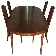 Henredon Faux Bamboo Dining Set Modern Dining Room Tables Maple Dining Table Dining Table Gold