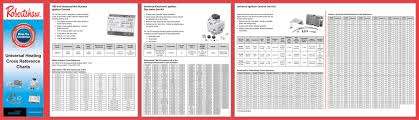 Universal Heating Cross Reference Charts