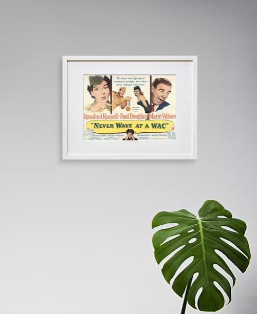 Vintage Movie Poster - Never Wave at a WAC - Rosalind Russell - Paul  Douglas - Movie Print - Etsy