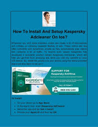 How To Install And Setup Kaspersky Adcleaner On Ios