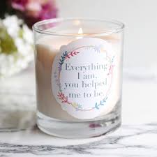 I remember going with my mum to the wholesalers to buy an array of dried flowers and baskets when i was younger. Personalised Floral Wreath Quote Scented Candle Lisa Angel
