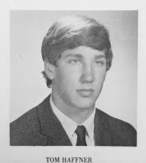 We have learned of the sad news of the pasing of classmate Tom Haffner.  Many will remember Tom's fun spirit and his being a member of those  legendary NHS wrestling teams coached