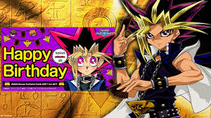 A manga series created by takahashi kazuki involving a fictional children's card game. Happy Birthday To Yugi Moto The King Of Games Yugioh World