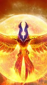 The bird is a form of spirit of fire, very colorful and with a golden tail made of gold metal. Mobile Wallpapers Phoenix Bird Pictures Best Iphone Wallpaper Phoenix Wallpaper Phoenix Bird Phoenix Bird Art