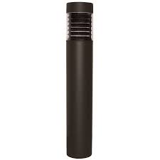 Luvo Medium Socket Louvered Round Flat Top Bollard Light 120 277v Bollard Lighting Sockets Light