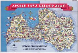 Gasto total de la ue en letonia: A Gran Escala Detallada Turistica Ilustra Mapa De Letonia Letonia Europa Mapas Del Mundo