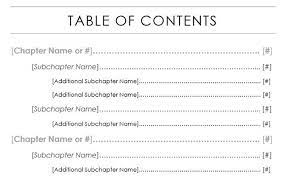 From the table of contents box, click modify, and then modify again to set the toc to apa format: Best Table Of Contents Template Examples For Microsoft Word