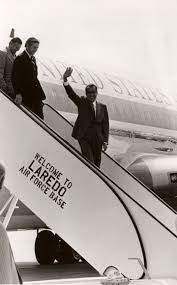 I Was There When He Stepped Off The Plane I Was On My Daddys Shoulders President Nixon Visiting Laredo Air Force Base 92 Laredo Air Force Air Force Bases