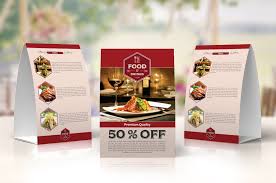 Free Restaurant Table Tent Template Restaurant Tables Tent Table Tents