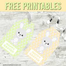 I love spring, i love bunnies and eggs, and i like to incorporate a play on words with them. Free Easter Gift Tags Printables Parties Made Personal
