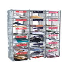 We custom weave and offer custom fabrication services. Flexibuild 18 Compartment Wire Mesh Mail Sorting Unit Ese Direct