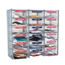 Decblue entryway mail holder with 6 key hooks black metal wire mesh storage basket hanging mail sorter key holder for wall decorative for entryroom office kitchen bathroom(14.2l×4.7w×6.5h) 4.6 out of 5 stars 49. Flexibuild 18 Compartment Wire Mesh Mail Sorting Unit Ese Direct