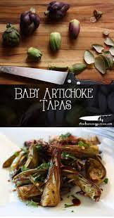 A Super Easy Tapas Recipe For Baby Artichokes Recipe Tapas Recipes Recipes Tapas