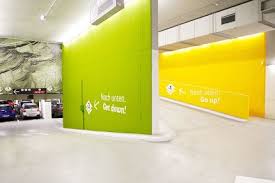 Vienna Businesspark Parking Garage Fonts In Use Wayfinding Signage Design Signage Design Parking Design