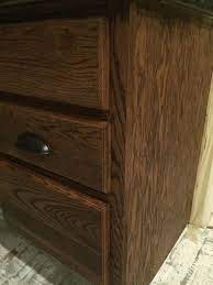 If you want to take your cabinets to a lighter tone, for example staining oak cabinets gray or giving them a stylish bleached look, there is unfortunately no. Help Staining Golden Oak