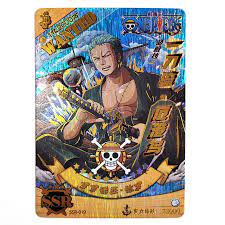 One Piece Blue Textured Holo SSR Card w Gold Foil Stamping - SSR-019 | eBay