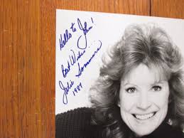 JULIE SOMMARS(" The Governor & J. J./Matlock")Signed 8 X 10 Black & White  Photo