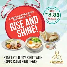 Malaysians would be willing to spend and travel quite a distance, as long as the food is good. Malaysian Style Breakfast Set For Only Rm8 88 Papparich Malaysia Wander Baz