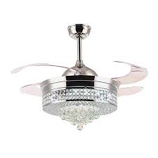 The ceiling fan has a reverse function. Best Crystal Ceiling Fan Chandelier Lights Manufatory Price Moooni Lighting