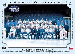Hc kometa group name in original language: Hc Kometa Brno 2019 2020