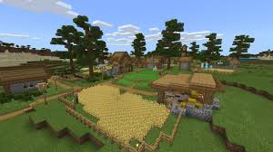 The plains villages, flower fields, and snowy mountains do not always spawn next to each other. Advanced Village By Fall Studios Minecraft Marketplace Map Minecraft Marketplace
