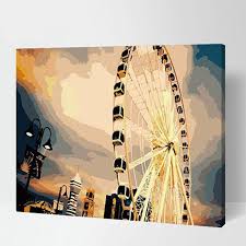 Malen Nach Zahlen Riesenrad Malennachzahlen Malennachzahlenlandschaft Malen Nach Zahlen Riesenrad Landschaft