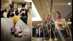 Inspire children to think and build like engineers! Spaghetti Marshmallow Tower Team Building Challenge Corporate Event Bangkok Thailand Youtube