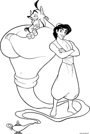coloriage aladdin et le genie dessin a imprimer escargot adulte