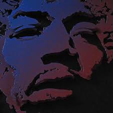 Jimi Hendrix 3D Mixed Media Pop Art Portrait Cool Metal Wall Art Steel  Sculpture