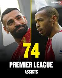 Mohamed Salah now has the same amount of Premier League titles as Thierry  Henry. He also has more goals and assists in Is Mo the best player in  Premier League history?👇