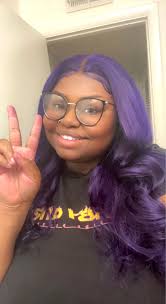 Dark Purple Human Hair Wig