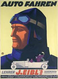 By Eugene Maria Cordier (1903-1974), 1927, Auto Fahren.