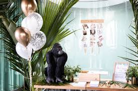 A very elegant safari party. Kara S Party Ideas Gold Safari 1st Birthday Party Kara S Party Ideas