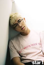 I Love Namjoon Especially With Blonde Hair And Those Glasses Make Look Extra Cute Namjoon Bts Rap Monster Kim Namjoon