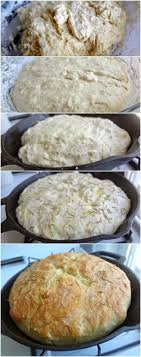 No Knead Skillet Bread Skillet Bread Bread Recipes Homemade Recipes