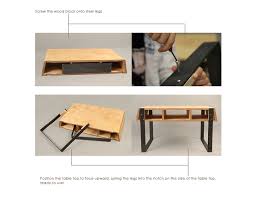 A coffee table designed to be manufactured from one flat piece of material. Flat Pack Coffee Table On Behance