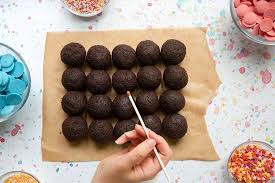 Grease and lightly flour each cavity in the top and bottom of cake pop mould cream butter and sugar until pale and fluffy. Easy And Delicious Chocolate Cake Pops Recipe A Mummy Too
