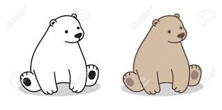 Bear Vector Polar Bear Logo Icon Sitting Illustration Character Cartoon Illustration Affiliate Logo Oso Polar Animado Oso Polar Dibujo Como Dibujar Un Oso