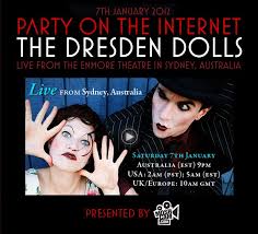 High quality dresden dolls gifts and merchandise. The Dresden Dolls Live Webcast From Sydney Visible Procrastinations