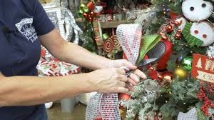 How To Make An Accent Bow Youtube Ribbon On Christmas Tree Christmas Decorations Decorative Bows