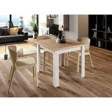 Mesa de madera con patas cuadradas de madera de segunda. Mesa De Comedor Cuadrada Extensible Medici