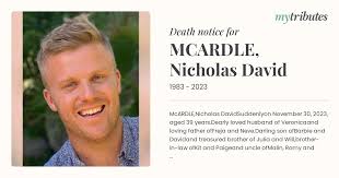 MCARDLE, Nicholas David