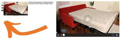 Couch with blow up mattress. Amazon Com Leggett Platt Airdream Hypoallergenic Inflatable Mattress With Electric Hand Pump For Sleeper Sofas 60 Queen Home Kitchen
