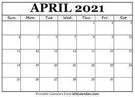 View the month calendar of april 2021 calendar including week numbers. Printable April 2021 Calendar Templates 123calendars Com