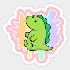 This skin is her in a pickles the dinosaur onsie. Pickle Dino Moriah Elizabeth Sticker Teepublic