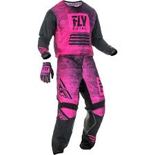 Fly Racing 2019 Youth Kinetic Noiz Jersey Pant Glove Combo