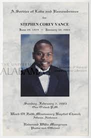 Vance, Stephen Corey, 1979-2003